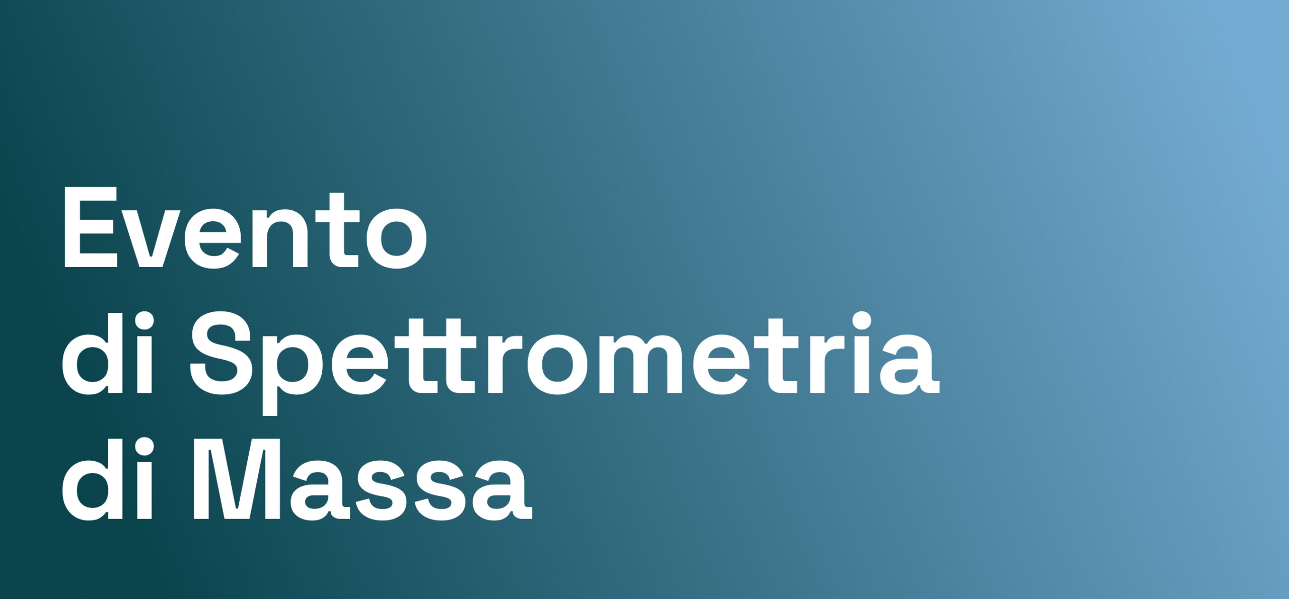 evento di spettrometria di massa
